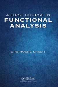 A First Course in Functional Analysis_cover