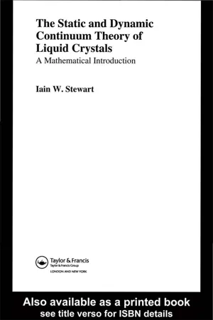 The Static and Dynamic Continuum Theory of Liquid Crystals