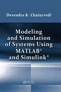 Modeling and Simulation of Systems Using MATLAB and Simulink_cover