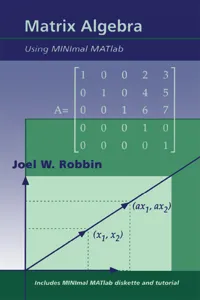 Matrix Algebra Using MINimal MATlab_cover