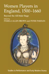 Women Players in England, 1500–1660_cover