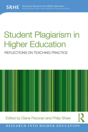 Student Plagiarism in Higher Education