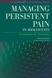 Managing Persistent Pain in Adolescents_cover