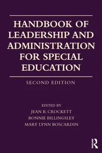 Handbook of Leadership and Administration for Special Education_cover