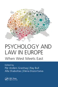 Psychology and Law in Europe_cover