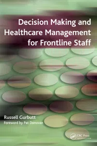 Decision Making and Healthcare Management for Frontline Staff_cover