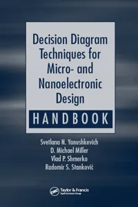 Decision Diagram Techniques for Micro- and Nanoelectronic Design Handbook_cover