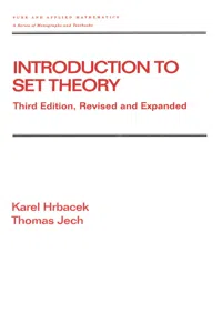 Introduction to Set Theory, Revised and Expanded_cover