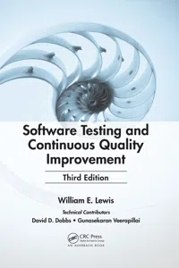 Software Testing and Continuous Quality Improvement_cover