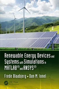 Renewable Energy Devices and Systems with Simulations in MATLAB® and ANSYS®_cover