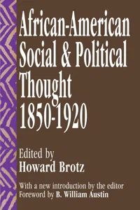 African-American Social and Political Thought_cover