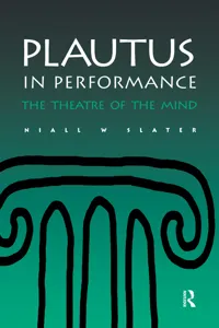 Plautus in Performance_cover