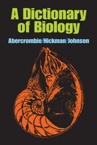 A Dictionary of Biology_cover