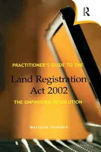 Practitioner's Guide to the Land Registration Act 2002_cover