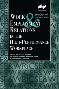 Work and Employment in the High Performance Workplace_cover