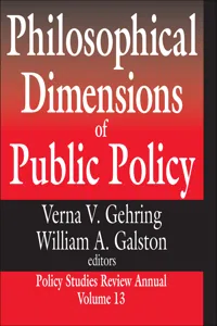 Philosophical Dimensions of Public Policy_cover