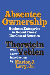 Absentee Ownership_cover