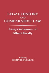 Legal History and Comparative Law_cover