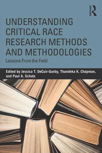 Understanding Critical Race Research Methods and Methodologies_cover