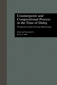 Counterpoint and Compositional Process in the Time of Dufay_cover