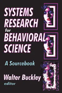 Systems Research for Behavioral Science_cover