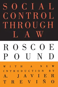 Social Control Through Law_cover