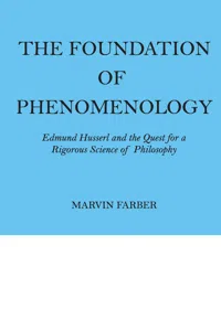 The Foundation of Phenomenology_cover