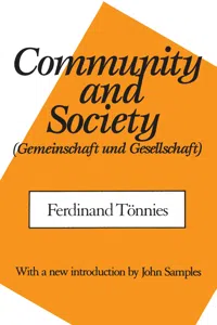 Community and Society_cover