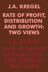 Rate of Profit, Distribution and Growth_cover