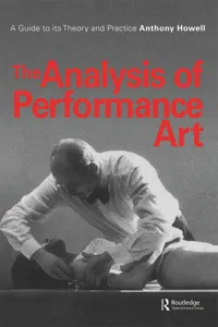 The Analysis of Performance Art_cover