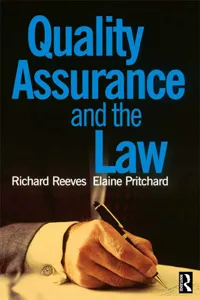 Quality Assurance and the Law_cover