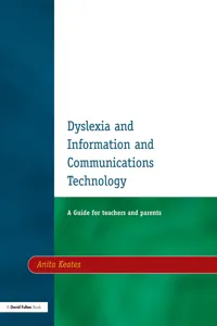 Dyslexia and Information and Communications Technology_cover