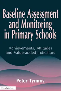 Baseline Assessment and Monitoring in Primary Schools_cover