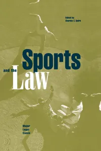 Sports and the Law_cover