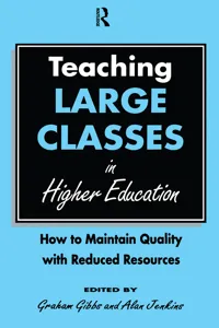 Teaching Large Classes in Higher Education_cover