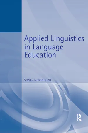 Applied Linguistics in Language Education