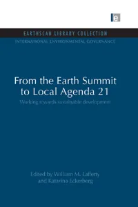 From the Earth Summit to Local Agenda 21_cover