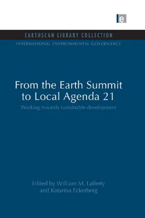 From the Earth Summit to Local Agenda 21