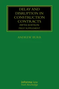 Delay and Disruption in Construction Contracts_cover