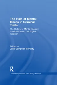 The History of Mental Illness in Criminal Cases: The English Tradition_cover