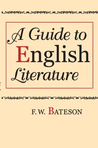 A Guide to English Literature_cover