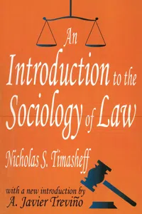 An Introduction to the Sociology of Law_cover