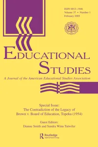 The Contradictions of the Legacy of Brown V. Board of Education, Topeka_cover