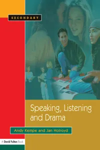 Speaking, Listening and Drama_cover