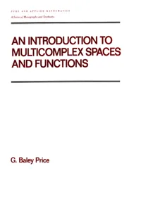 An Introduction to Multicomplex SPates and Functions_cover