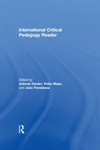 International Critical Pedagogy Reader_cover