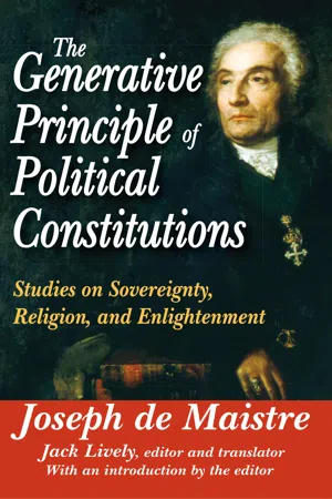 The Generative Principle of Political Constitutions