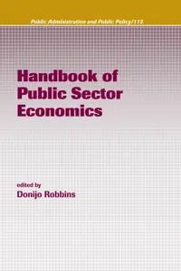 Handbook of Public Sector Economics_cover