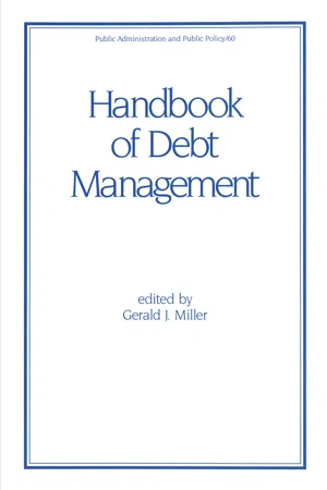 Handbook of Debt Management