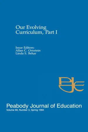 Our Evolving Curriculum